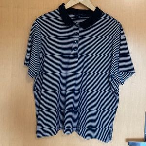 Lands End Classic Fit Striped Polo Shirt
